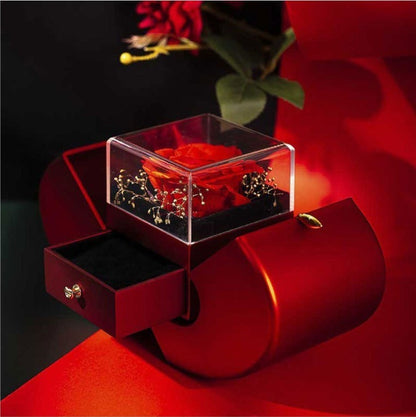 Fashion Jewelry Box (Red Apple, Eternal Rose, Necklace Gift)