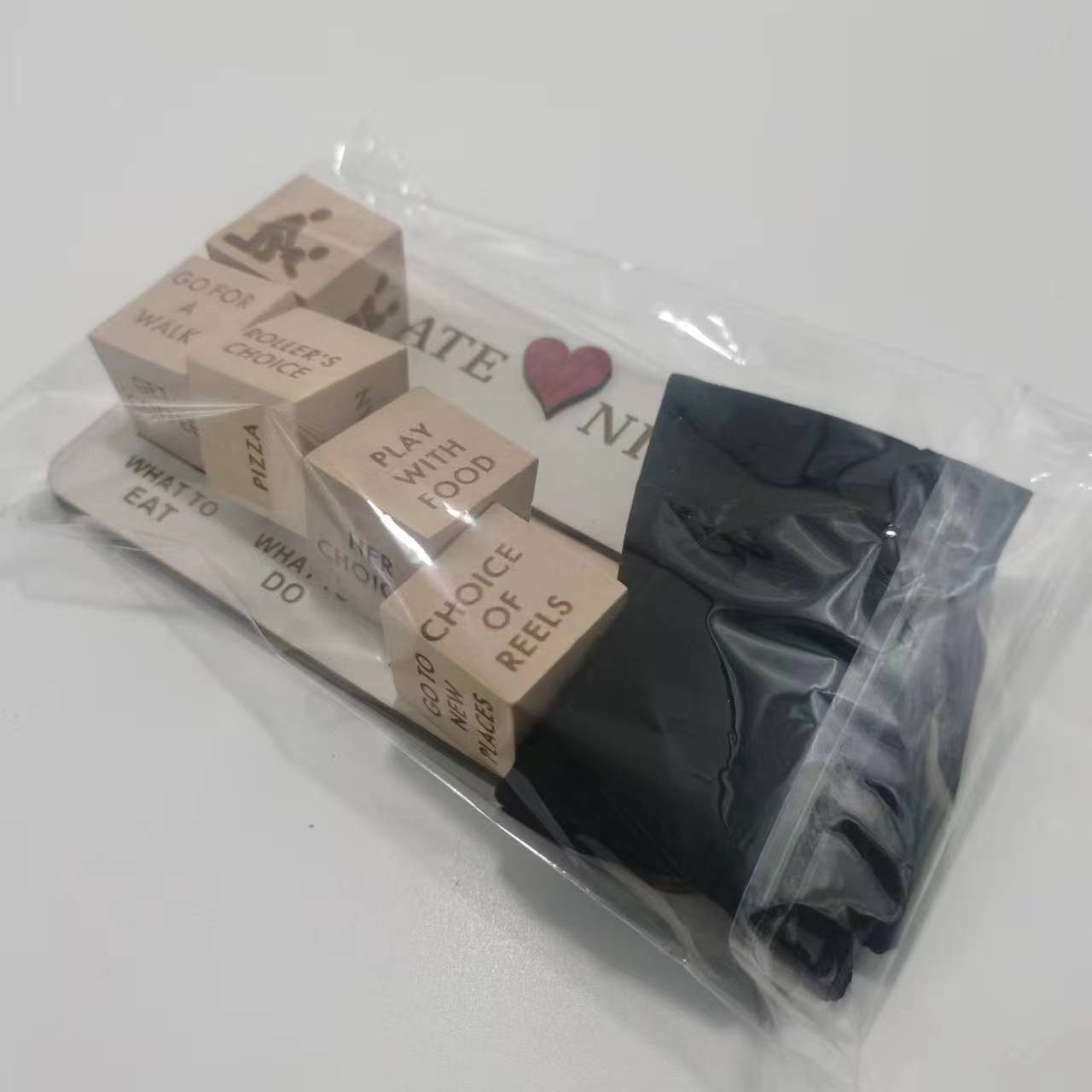 Wooden Date Night Dice (Romantic Couple Ideas Game)