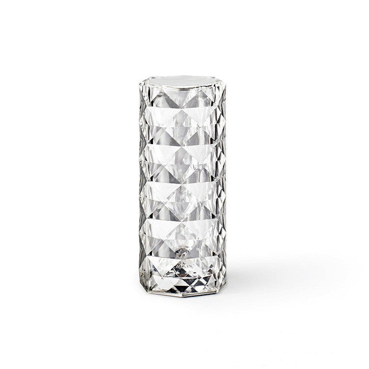 Nordic Crystal Lamp USB (Touch Dimming, Rose Projector)