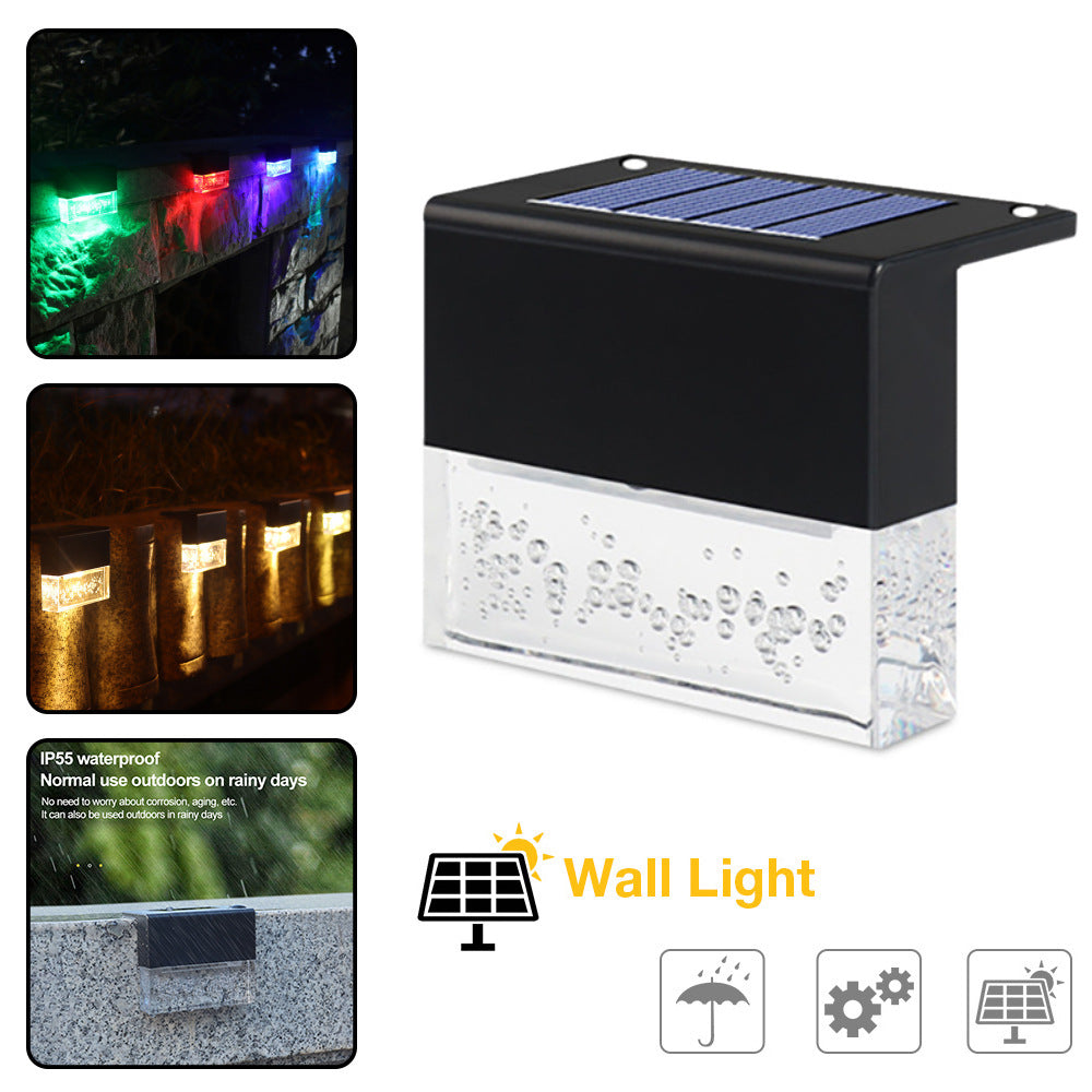 Waterproof New RGB LED Solar Step/Fence Light